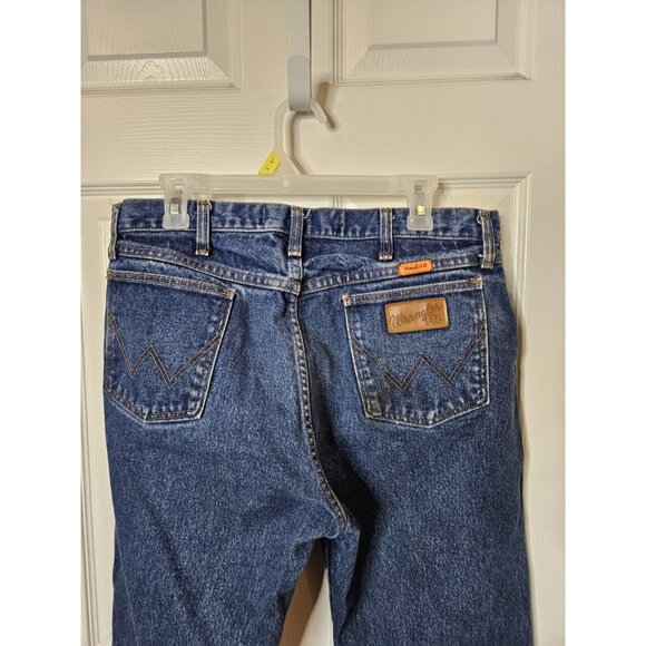 Wrangler FR Flame Resistant Mens Blue Jeans 35x32 CAT 2 Riggs Workwear - Picture 6 of 10